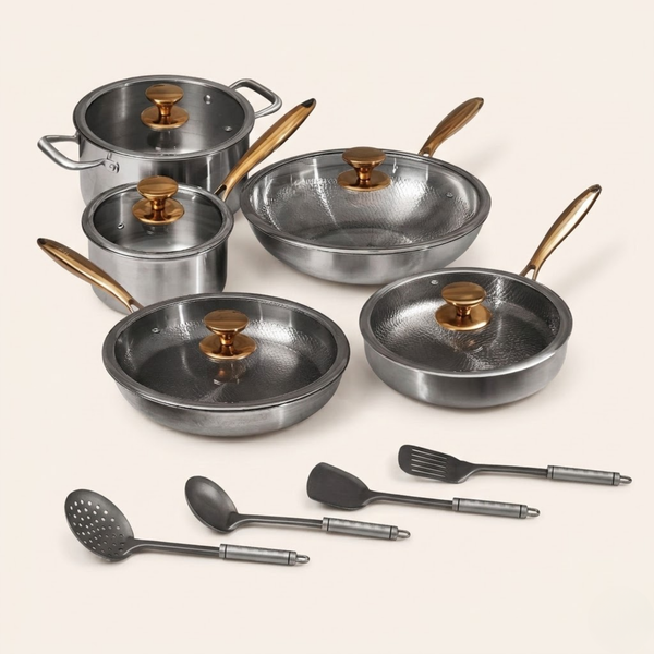 Complete Signature Titanium Cookware Set (14 Piece)