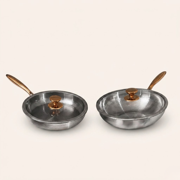 Pure Titanium Classic and Wok Pan (4 Piece)