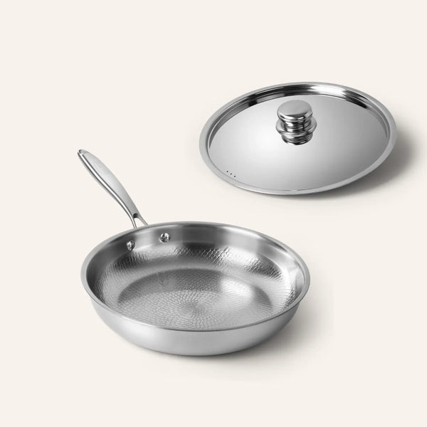 Titanium Hammered Pan Pro Small With Lid