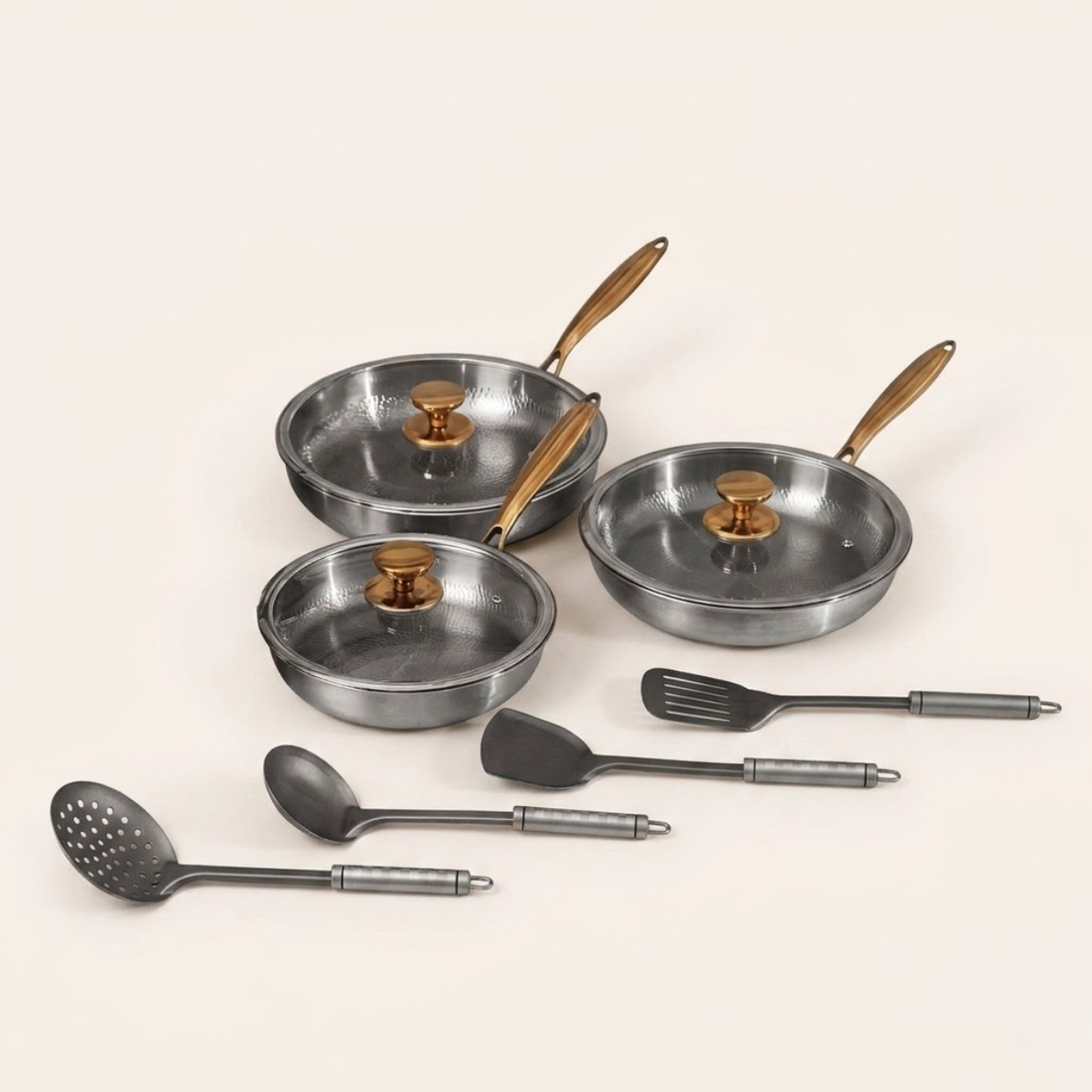Pure Titanium Classic Pan Trio Set (10 Piece)