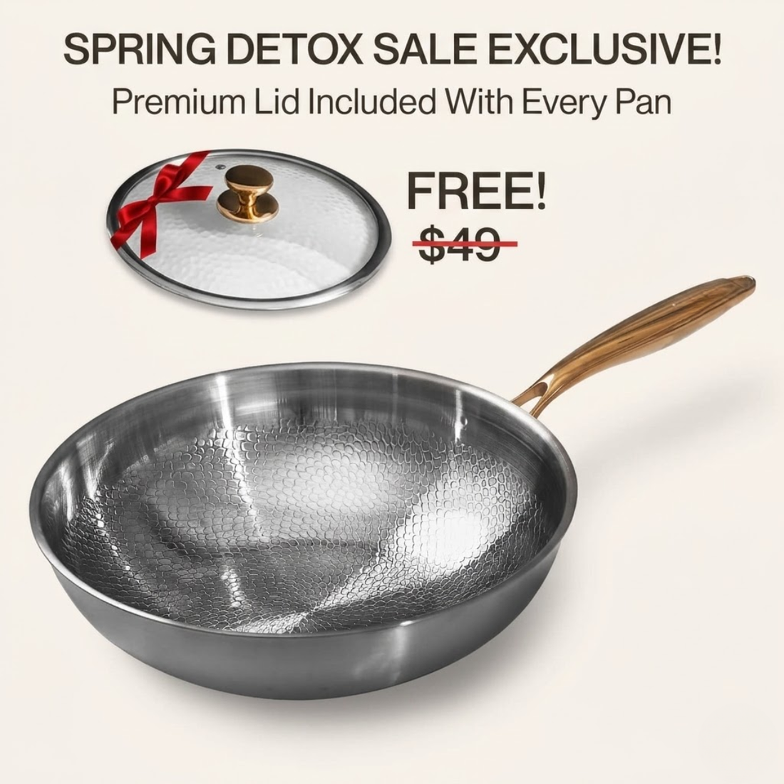 Best titanium wok: pure titanium wok pan for high-heat stir frying