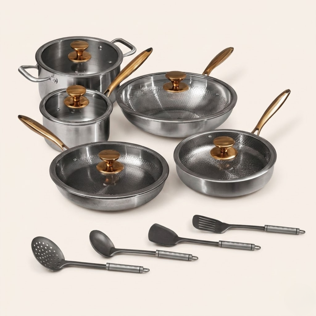 How to store titanium cookware: a complete pure titanium cookware set organized for storage