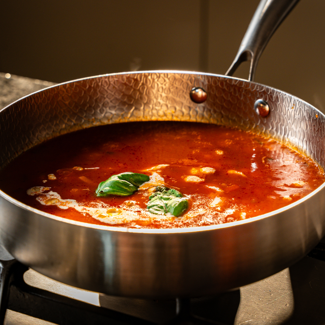 Where is titanium cookware made shown on a pure titanium pan