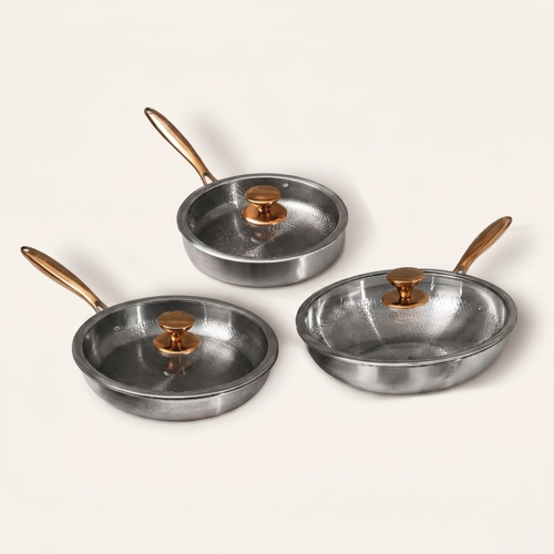 Is ceramic cookware safe: a set of coating-free titanium pans as a non-toxic alternative