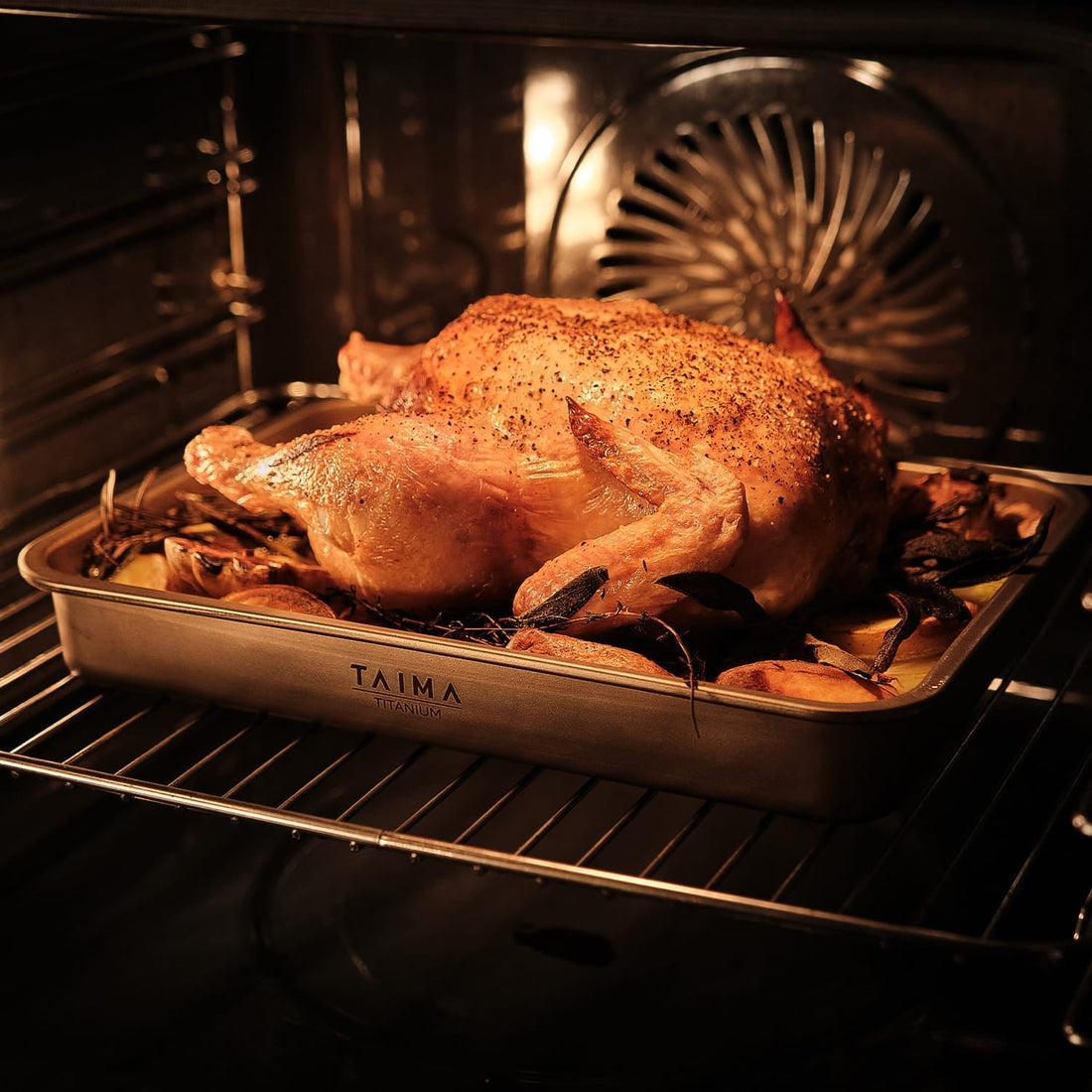 Pure titanium tray used to bake in the oven