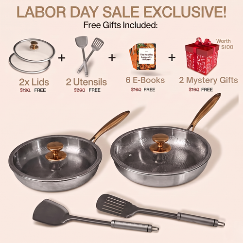 LABOR DAY SALE EXCLUSIVE | Pure Titanium Pan Everyday Duo Set (10 Piece)