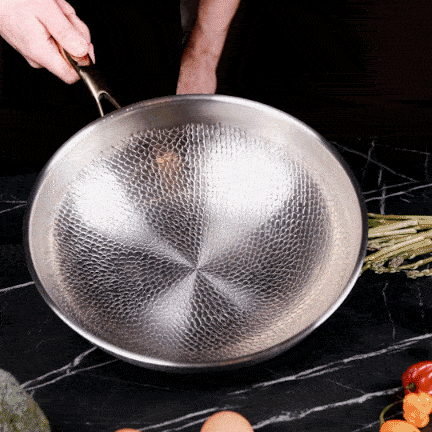 Kaizen Certified Pure Titanium Wok Pan Pro