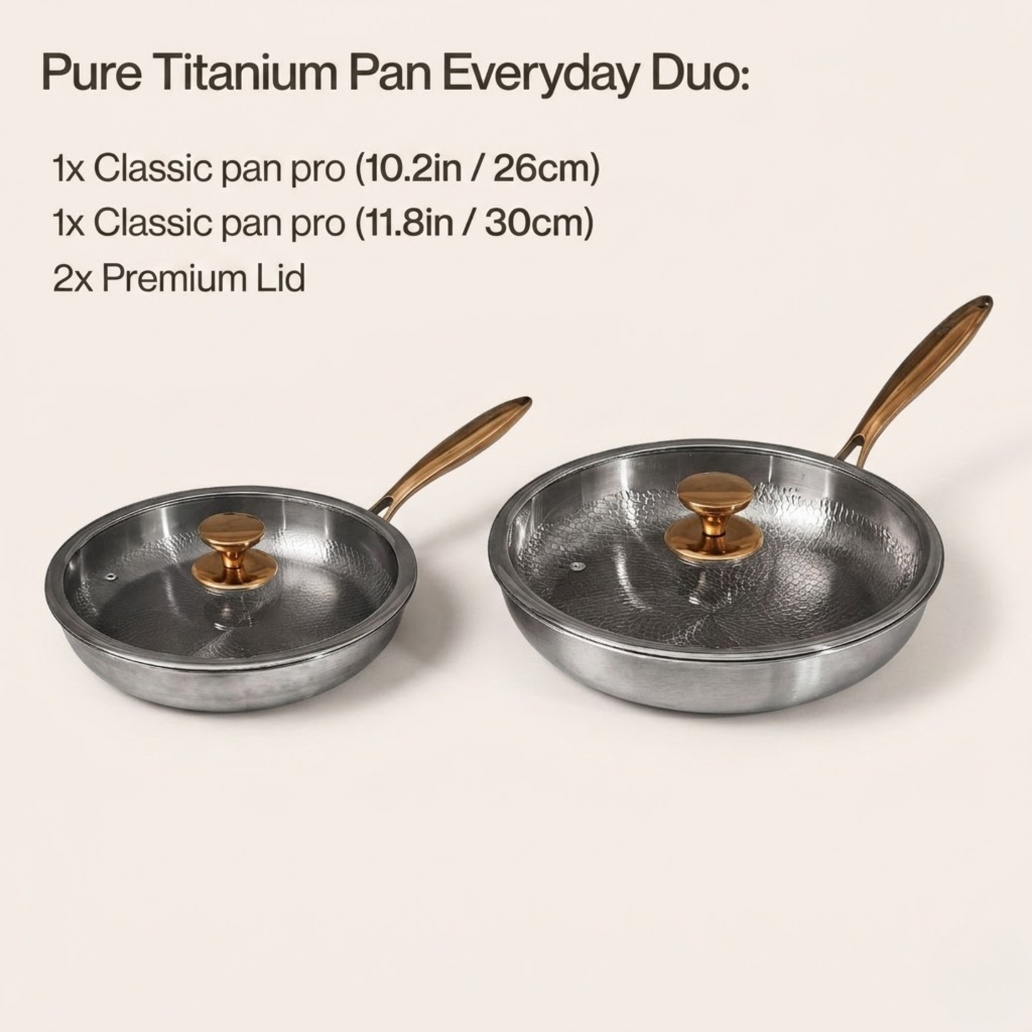 Pure Titanium Pan Everyday Duo (4 Piece)