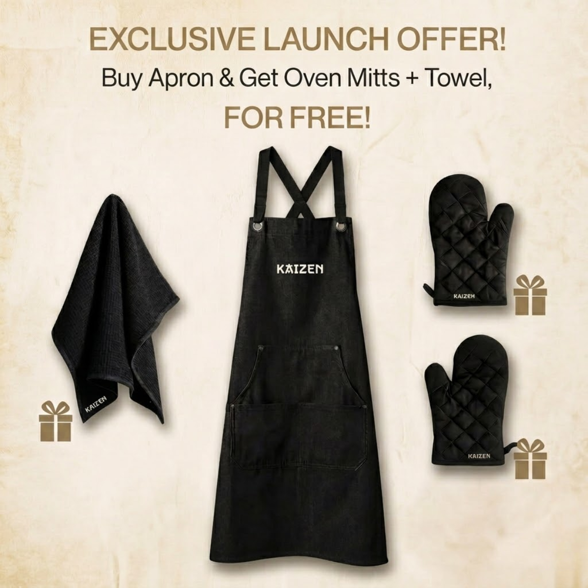 Kaizen® Signature Apron Bundle