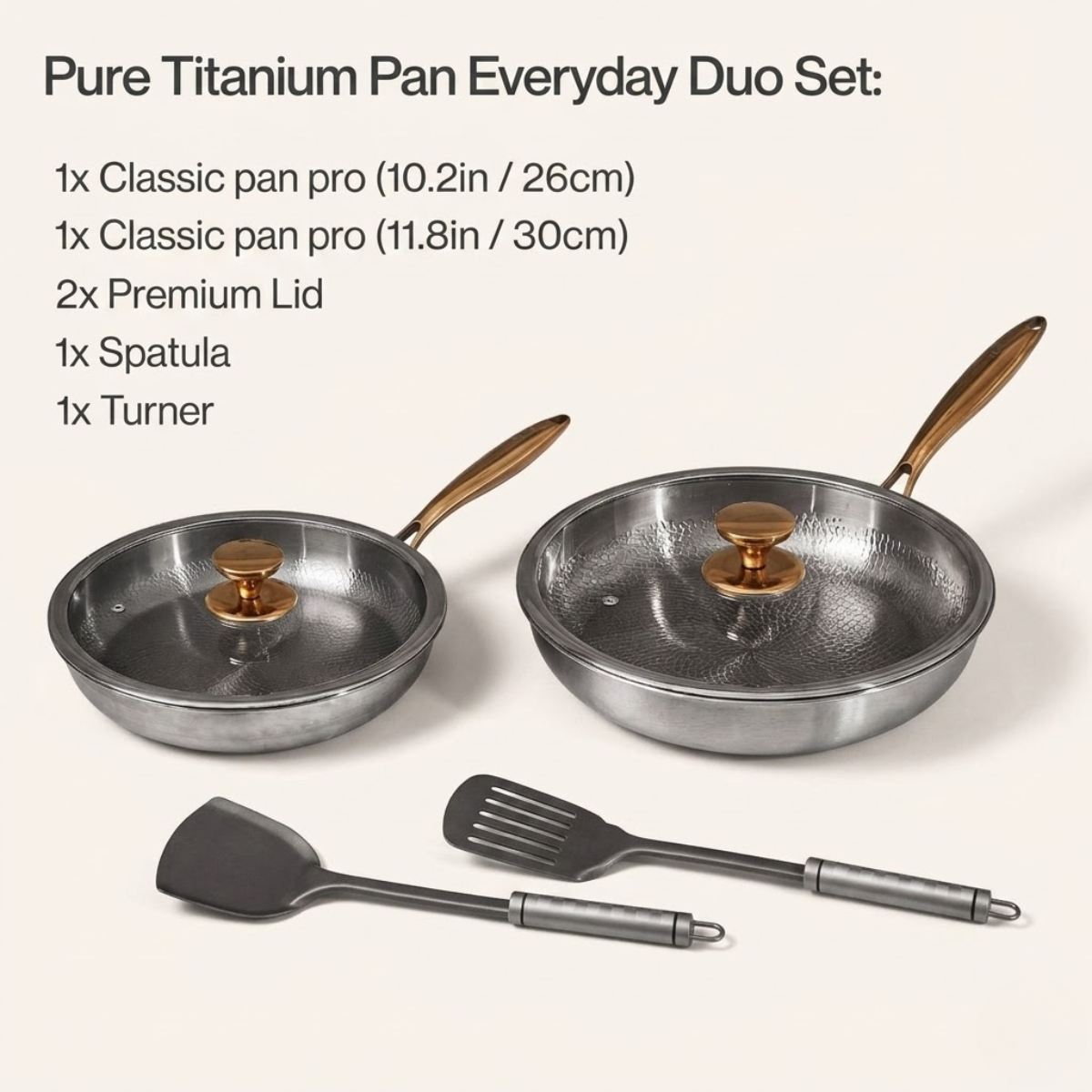 Pure Titanium Pan Everyday Duo Set (10 Piece)