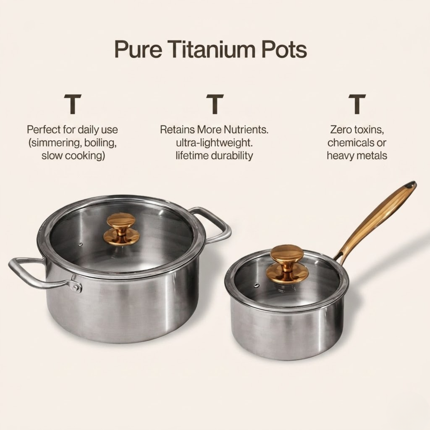 Complete Signature Titanium Cookware Set (14 Piece)