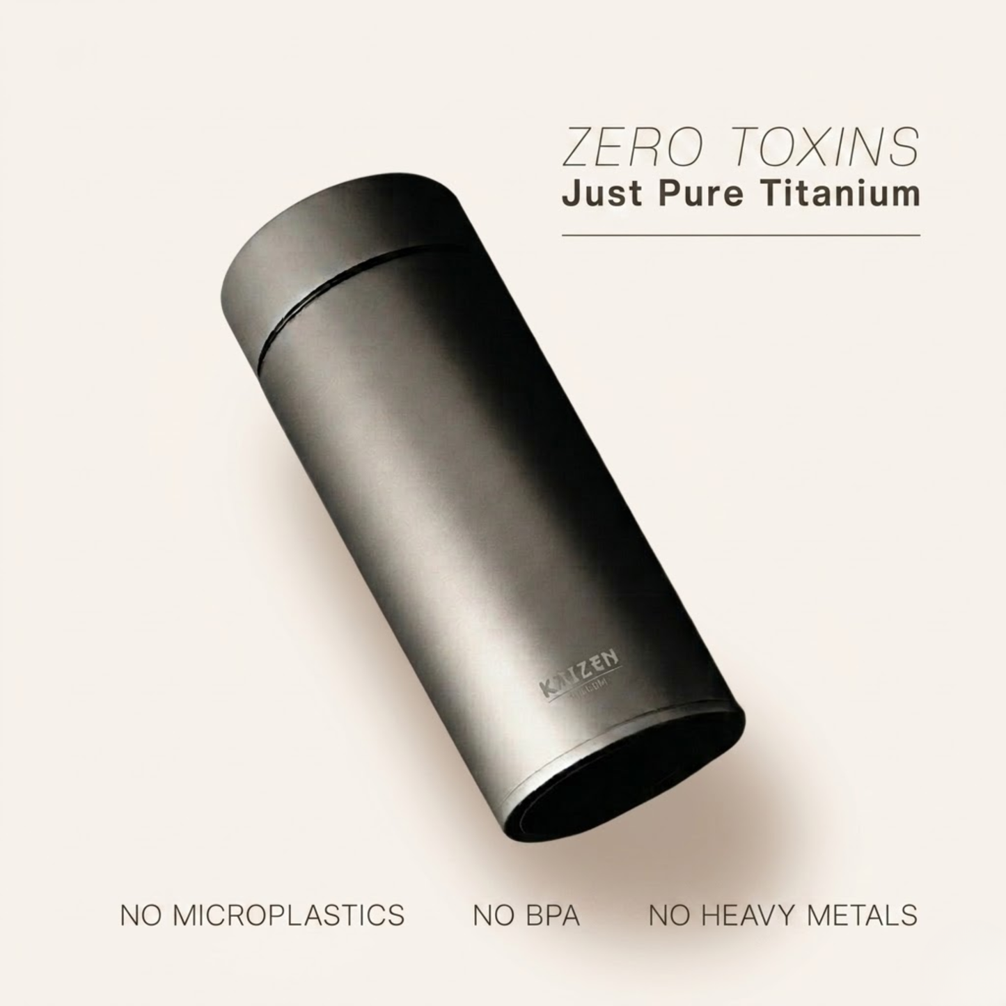 Kaizen Pure Titanium Water Bottle