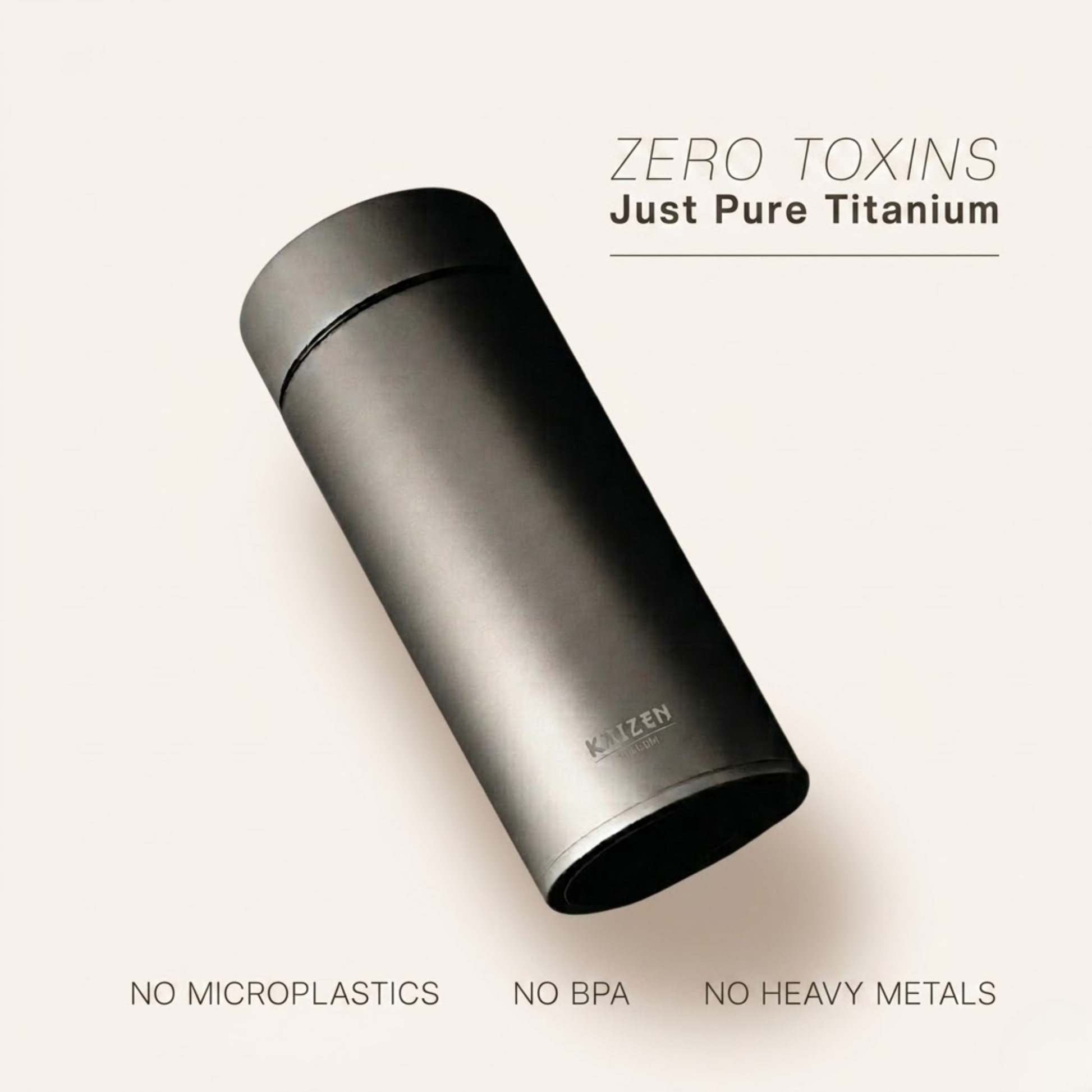 Kaizen Pure Titanium Water Bottle