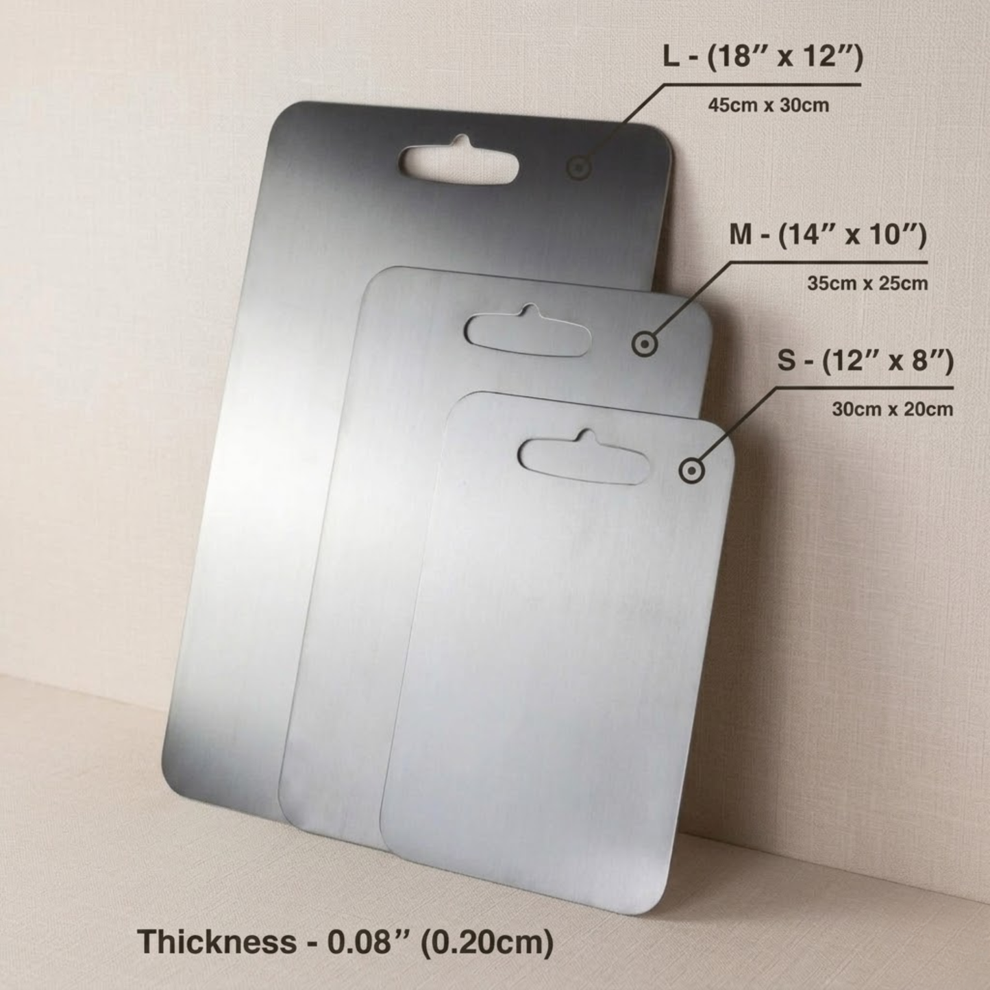 Original Kaizen Pure Titanium Cutting Board V1