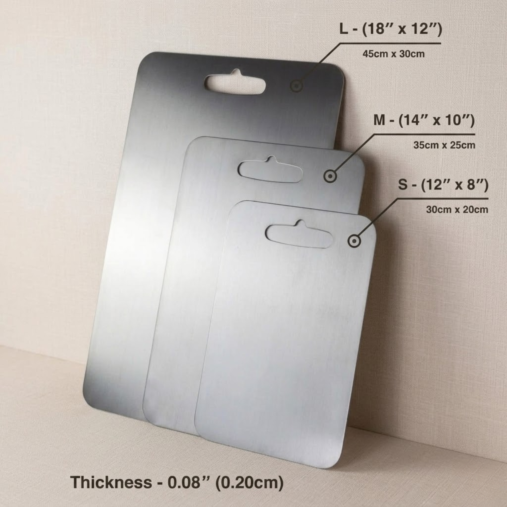 Original Kaizen Pure Titanium Cutting Board V1