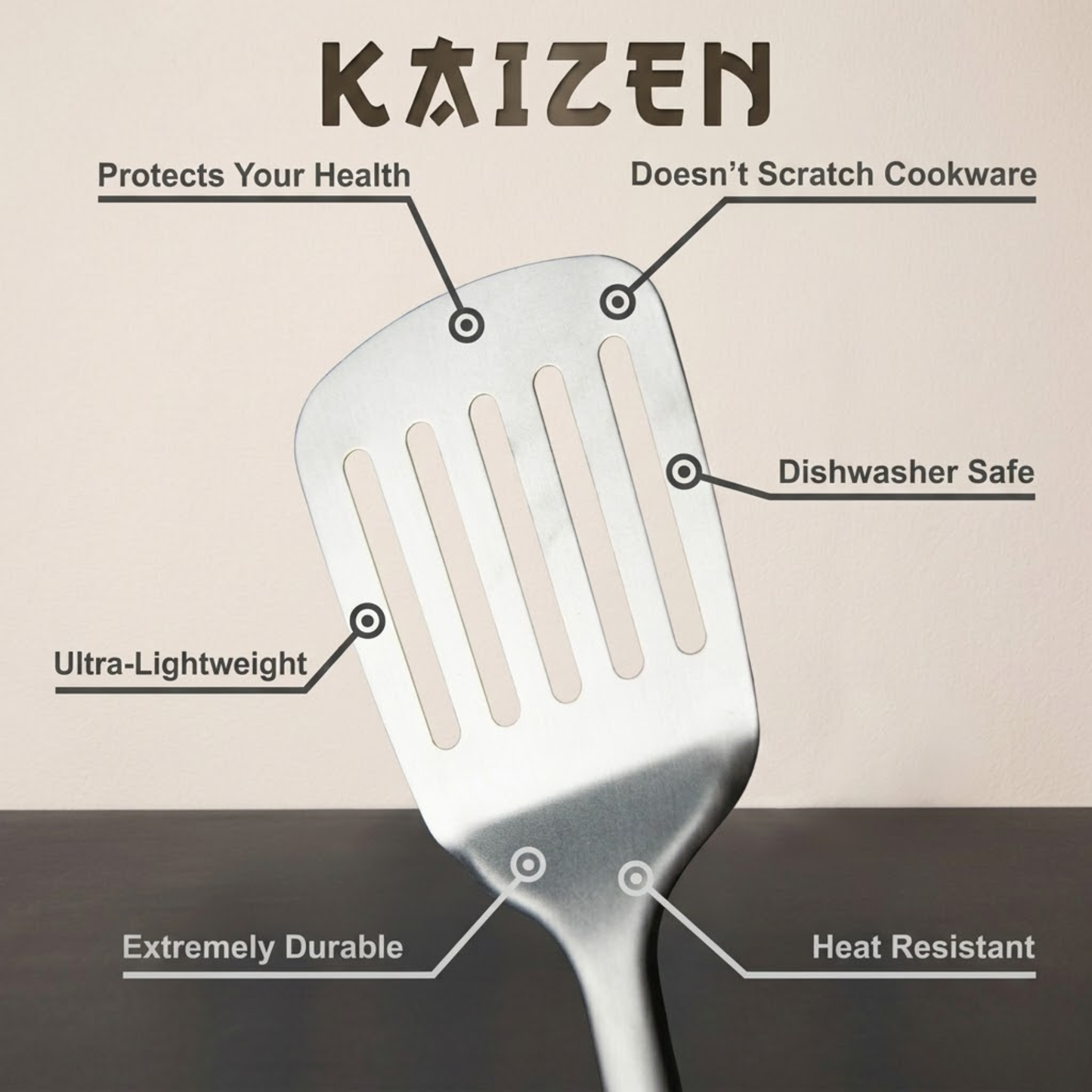 Kaizen Pure Titanium Spatula Utensils
