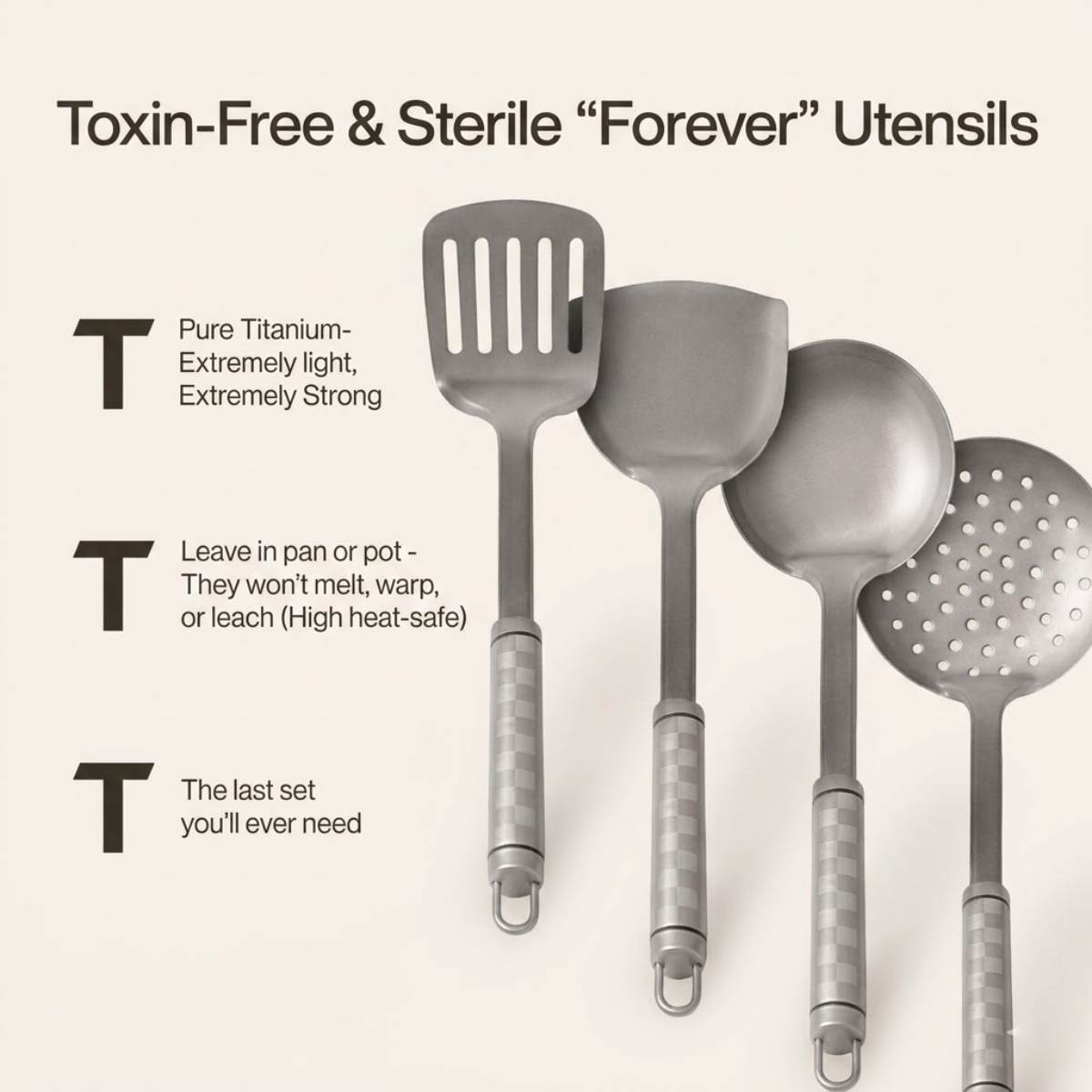 Complete Classic Titanium Cookware Set (20 Piece)