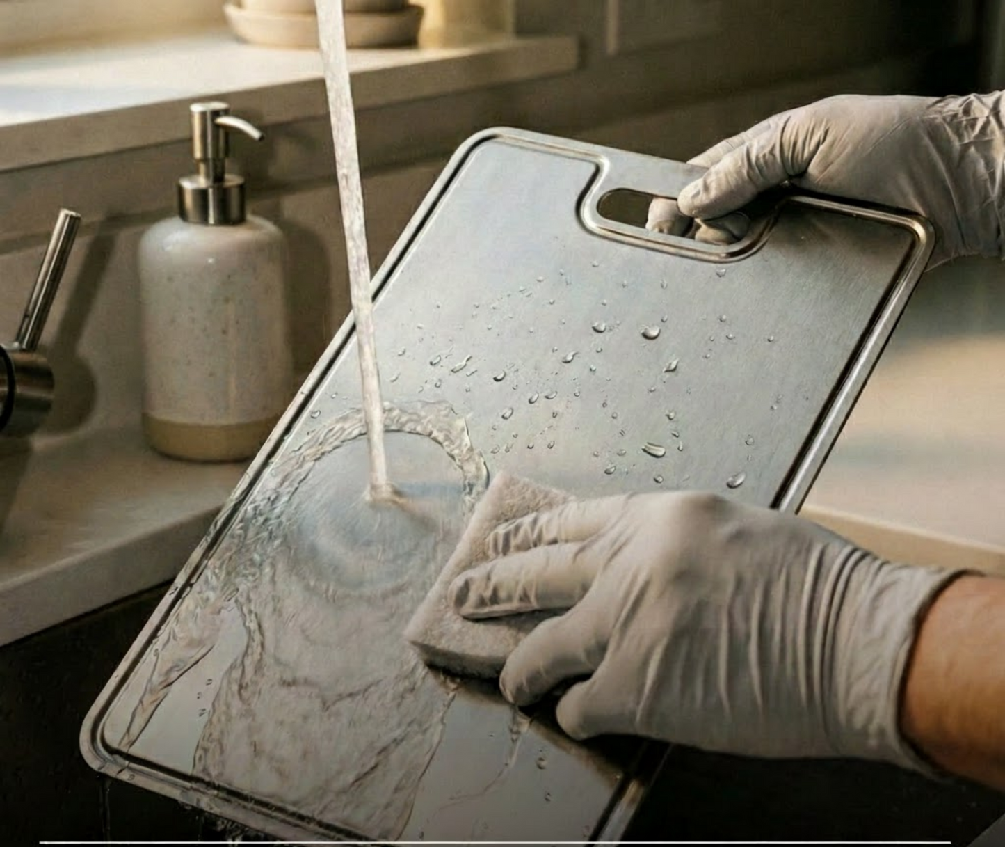 Anti-Microbial Titanium (Grade 1) Prep Board