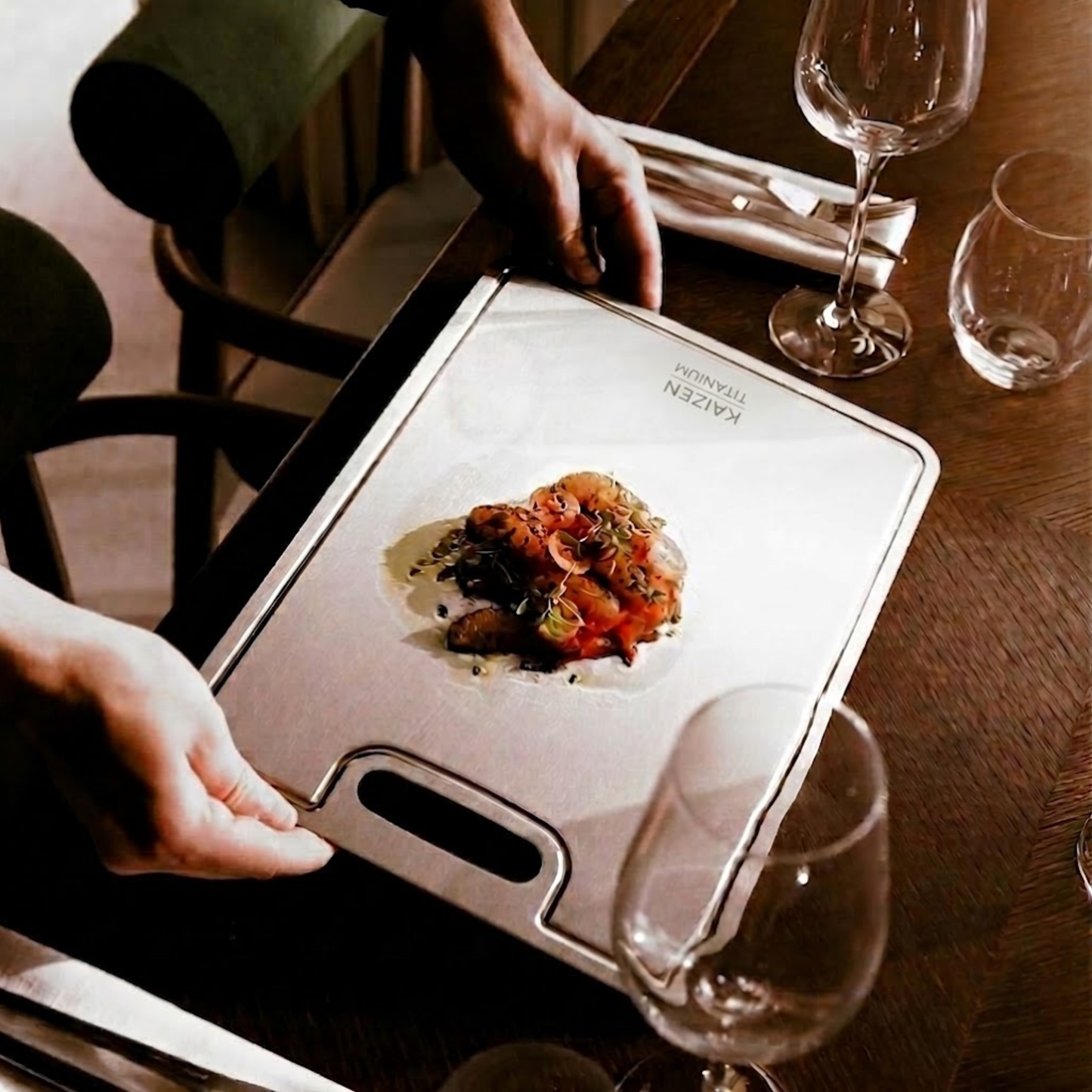 Pure Titanium Cutting Board V2 Updated Design