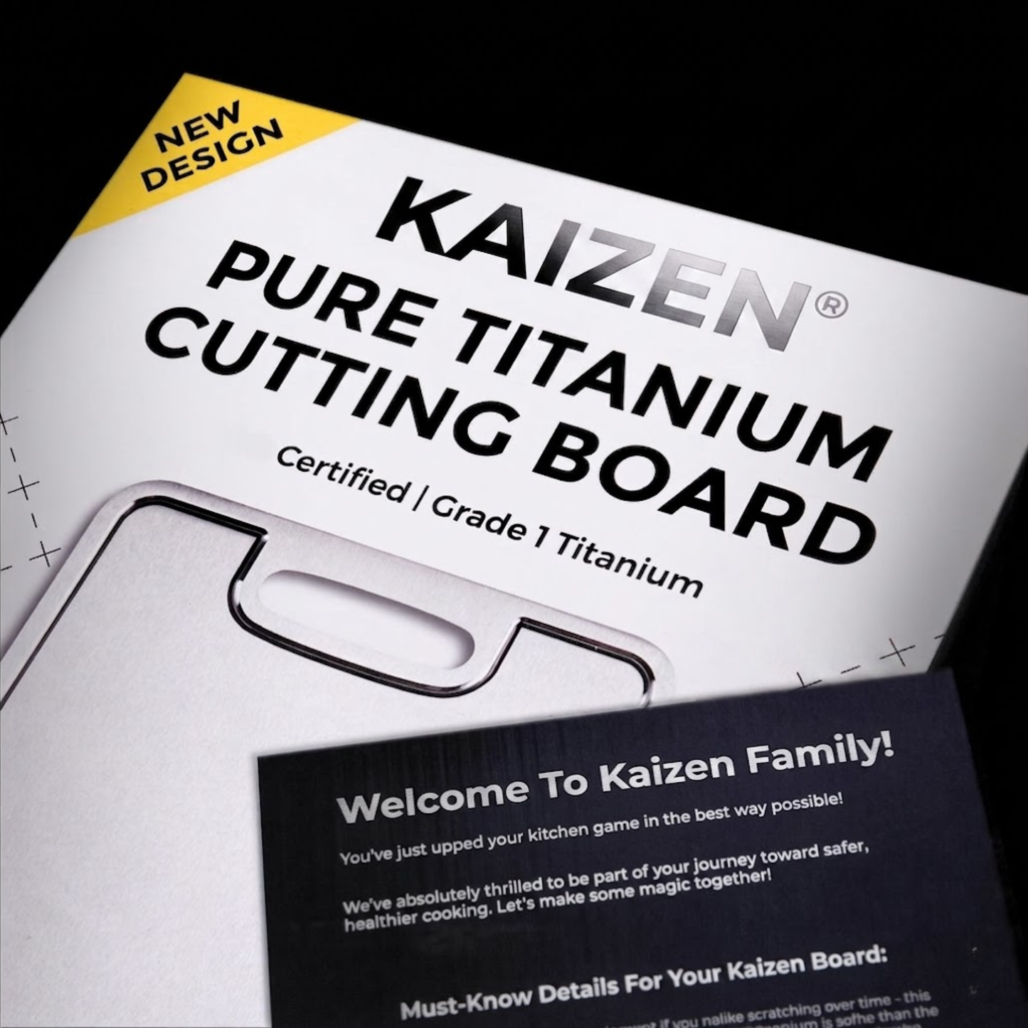 Pure Titanium Cutting Board V2 Updated Design