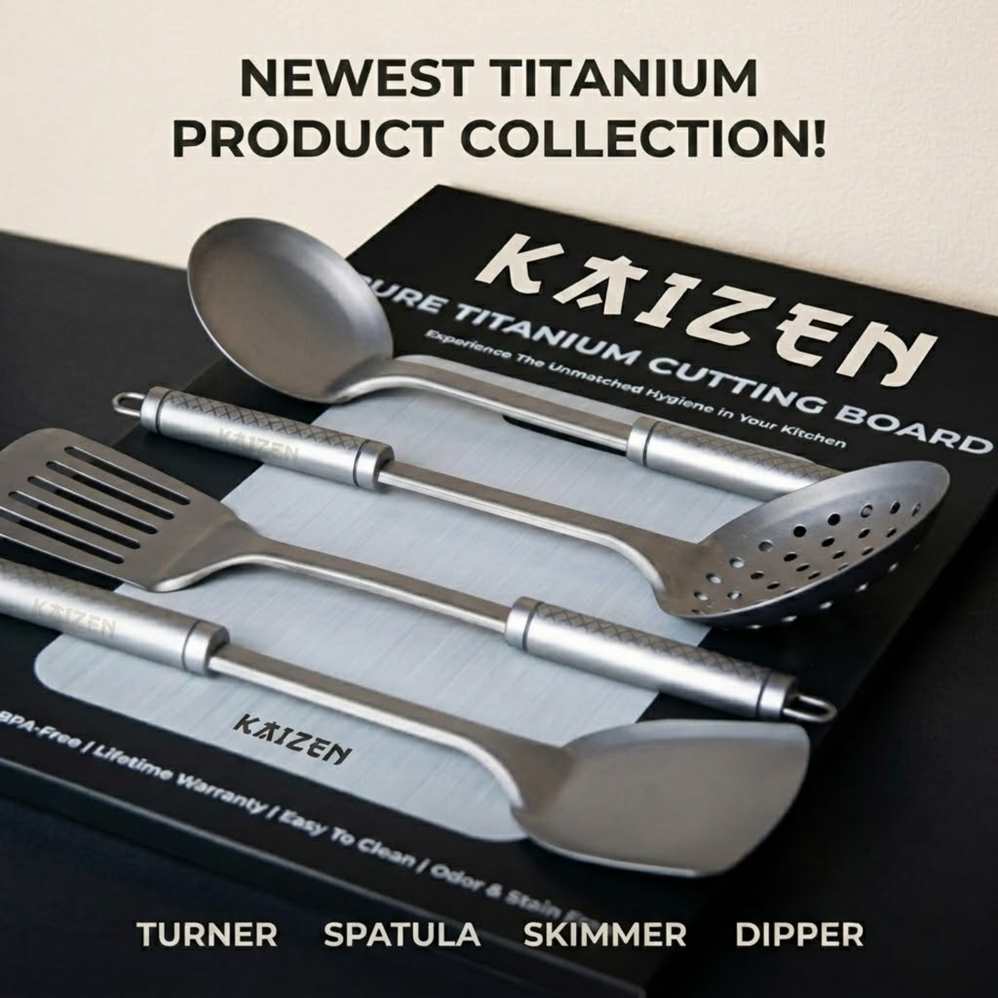 Kaizen Pure Titanium Spatula Utensils