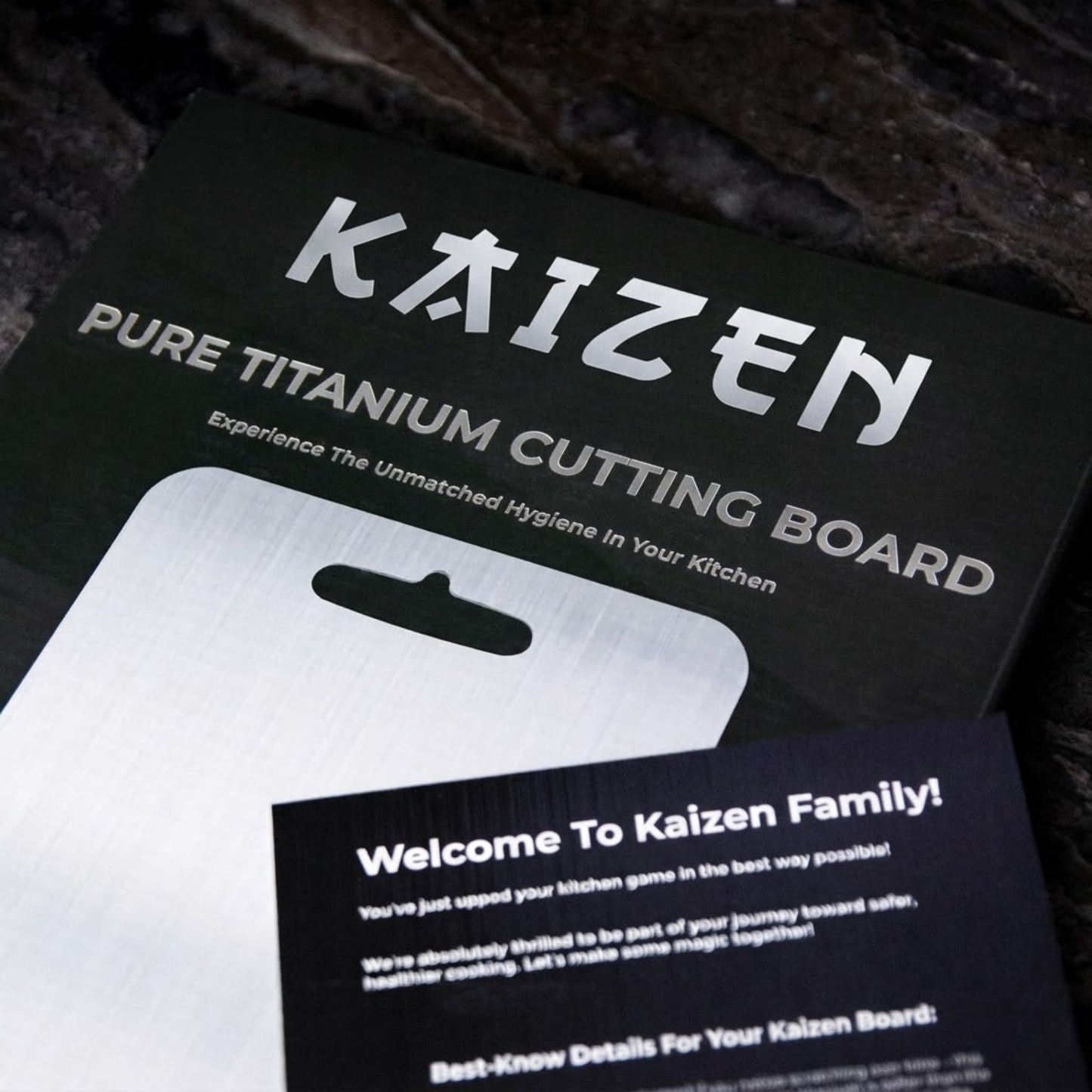 Original Kaizen Pure Titanium Cutting Board V1