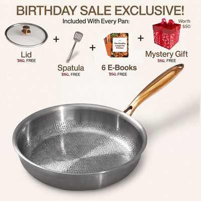 BIRTHDAY SALE EXCLUSIVE | Kaizen® Pure Titanium Classic Pan Pro