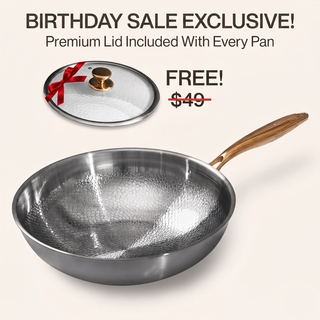 Kaizen Certified Pure Titanium Wok Pan Pro