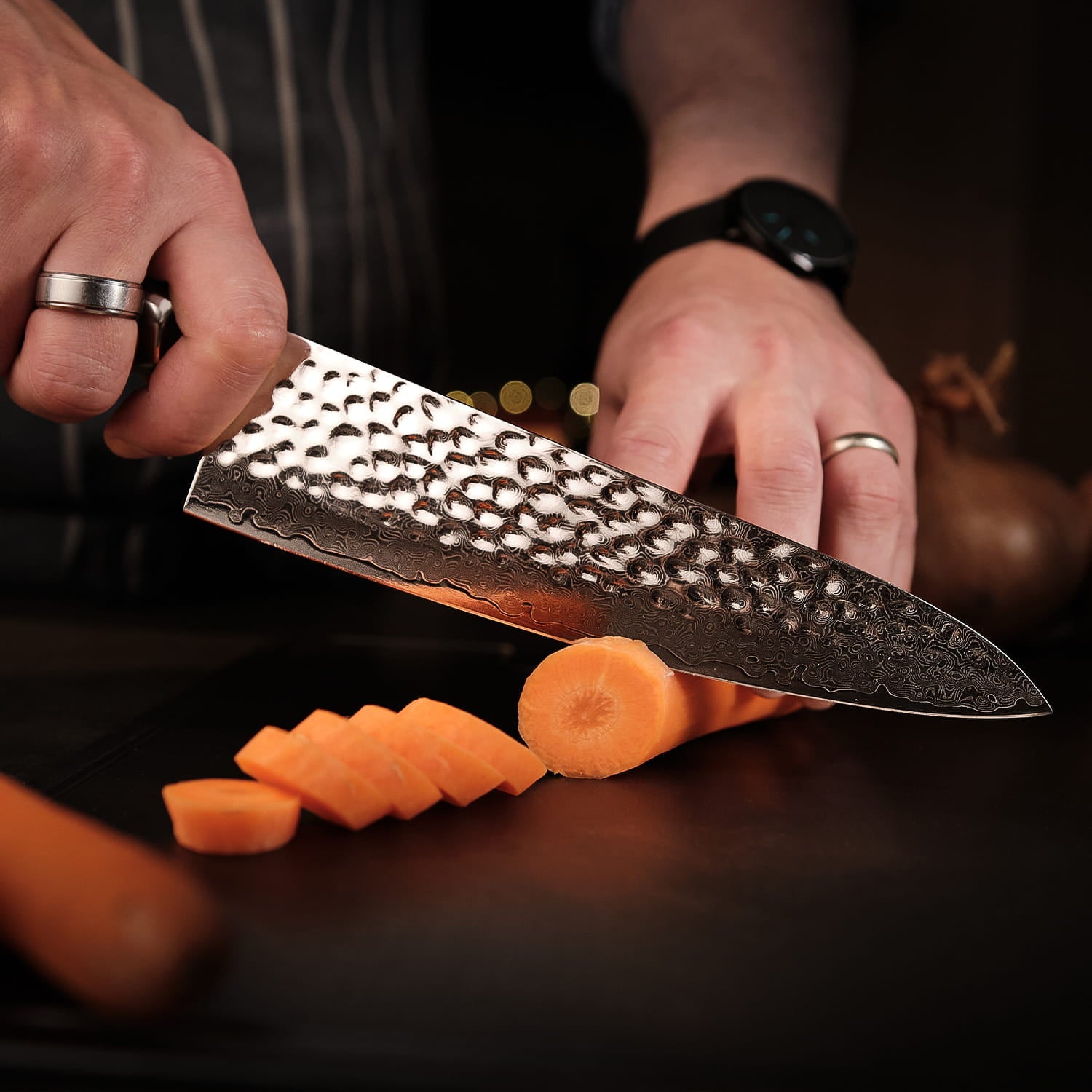 Kaizen® Raijin Damascus Chef's Knife 8.5″
