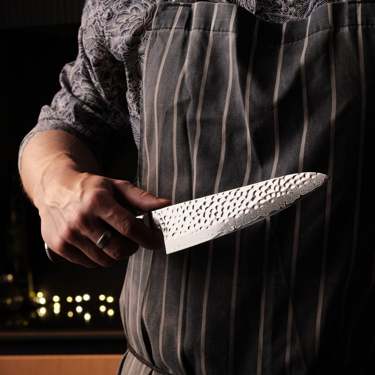 Kaizen® Raijin Damascus Chef's Knife 8.5″