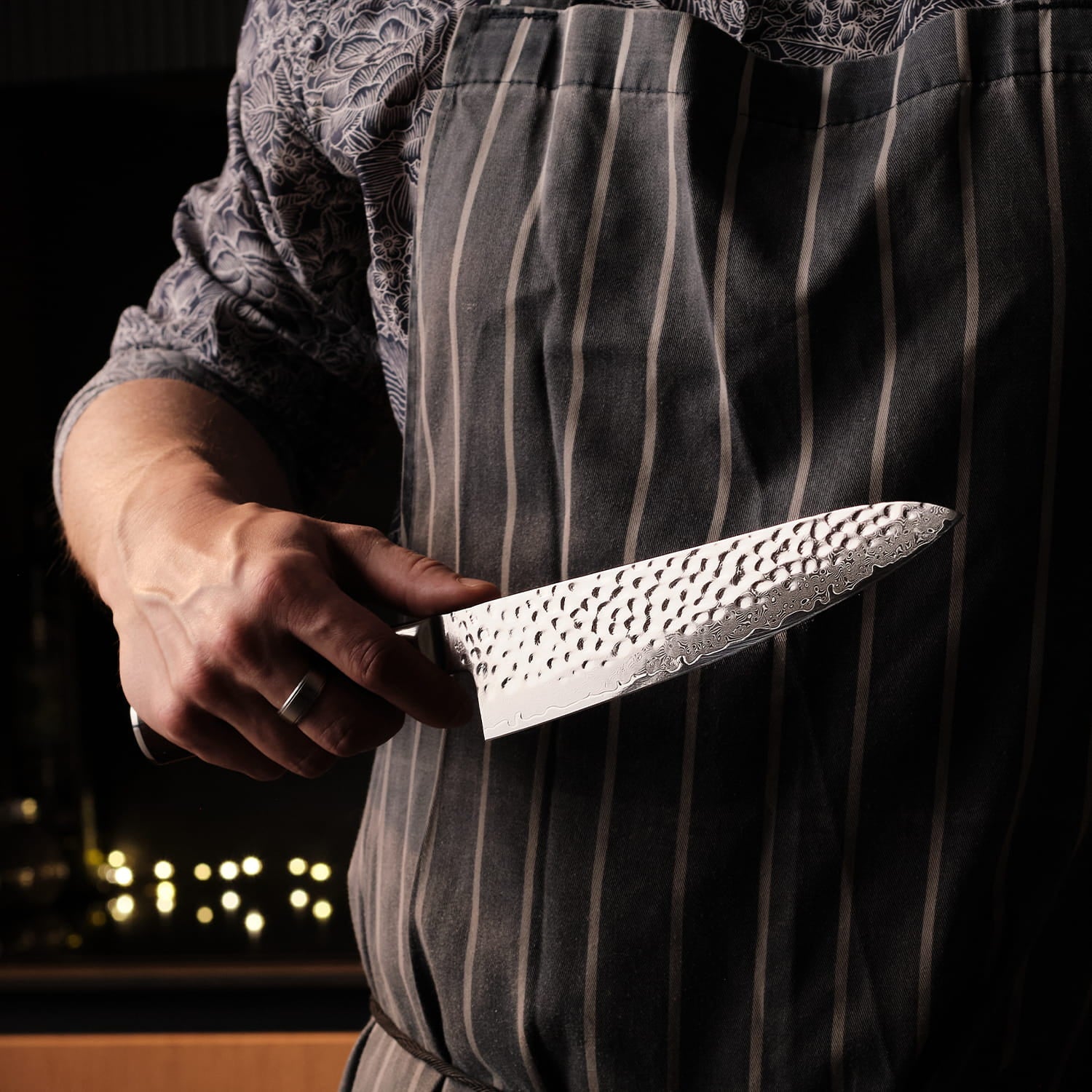 Kaizen® Raijin Damascus Chef's Knife 8.5″